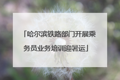 哈尔滨铁路部门开展乘务员业务培训迎暑运
